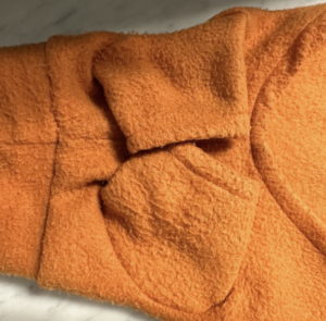 "pilling" on fleece fabric